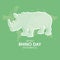 World Rhino Day vector