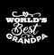 world\'s best grandpa typography lettering quotes style design  grandpa gift  best dad lover shirt