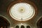The world`s largest Tiffany glass dome at Preston Bradley Hall in Chicago Cultural Center