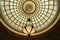 The world`s largest Tiffany glass dome at Preston Bradley Hall in Chicago Cultural Center