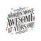 World`s most awesome 17 years old - 17 Birthday celebration with beautiful calligraphic lettering design