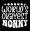 World’s Okayest Nonna, Funny Mom Quotes Shirt Design, Mothers Day Gift Ninny Graphics