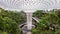 The world\\\'s tallest indoor waterfall and iconic indoor waterfall at Jewel Changi Airport at Singapore