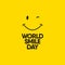 World Smile Day Celebrations Vector Template Design Illustration