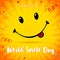 World Smile Day confetti smiling card