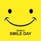 World Smile Day. Smile Icon Vector. happiness Symbol, smile face expression, vector illustration