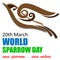 World Sparrow Day Background