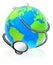 World Stethoscope Earth Globe Health Concept