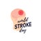 World stroke day vector concept