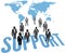 World Support Service Business People