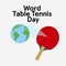 World table tennis day