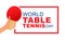 World Table Tennis Day. Ping pong ball. April 6.