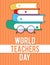 World teachers day poster design