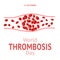 World Thrombosis Day 13 October. Design vector illustration with Thrombosis symbol