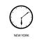 World time clock New York time