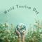 World tourism day, travel around the world concept, sustainable lifestyle and freedom, holiday destination, leisure activity