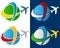 World Travel Airplane Logo