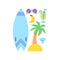 World Travel. Vacations. Summer holiday. Tourism and vacation icons theme.