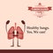 World tuberculosis day cartoon design illustration 02