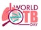 World tuberculosis day isolated icon, infected lungs