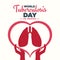 World Tuberculosis Day poster, 24 March TB Healthcare campaign banner vector