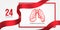 World Tuberculosis Day vector illustration with lungs and ribbon