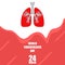 World Tuberculosis Day Vector Illustration. Perfect for backgrounds, greeting cards, posters and banners. simple eps 10