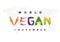 World vegan day background with vegetable celebrated on november 1 st