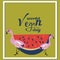 World Vegan Day poster.watermelon. 1 november.World Vegan Day poster. Vegetables font. 1 november.
