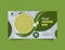 World vegan day social media banner template. Beautiful green vector illustration design for healthy food, vegetarian food, and
