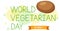 World Vegetable Day poster with a potato