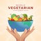 World Vegetarian Day design template good for celebration usage.