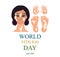 World Vitiligo Day. Infographics. Vector illustration on isolated background.