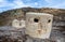 World War 2 concrete military pill box on sea shore at Kimmeridge Bay, Isle of Purbeck, Dorset, UK