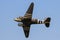 World War 2 DC-3 Dakota skytrain in flight