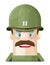 World War II Army Captain Flat Vector Illustration Icon