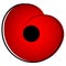 World War II, commemorative symbol. Red poppy.