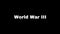 World War III - pop-up text on black background with glitch effect. For Intro and Outro. The global threat of the third