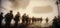 World War Soldiers Marching, Through a Pinhole Camera