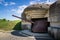 World War Two German artillery remnant at Longues-sur-Mer, Atlantic Wall fortification, Normandy, France