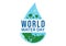 World Water Day on 5 March Illustration with Waterdrop from Earth for Web Banner or Landing Page in Flat Cartoon Hand Drawn