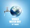 World Water Day Realistic Background