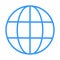 World Wide Web Vector Icon. Vector Line Logo illustration. Browser symbol
