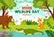 World Wildlife Day Vector Illustration on March 3 with Various a Animals to Protection Animal and Preserve Their Habitat in Forest