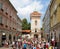 World Youth Day 2016. Pilgrims at Florianâ€™s Gate