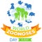 World zoonoses day banner design