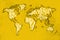 Worldmap vintage yellow