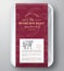 Worlds Best Beef Abstract Vector Plastic Tray Container Cover. Premium Meat Vertical Packaging Design Label Layout. Hand