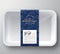 Worlds Best Bison Abstract Vector Plastic Tray Container Cover. Premium Meat Packaging Design Label Layout. Hand Drawn