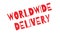 Worldwide Delivery rubber stamp